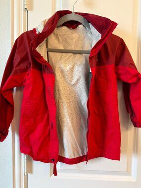 Marmot Kids' PreCip Eco Rain Jacket -two tone Red-S